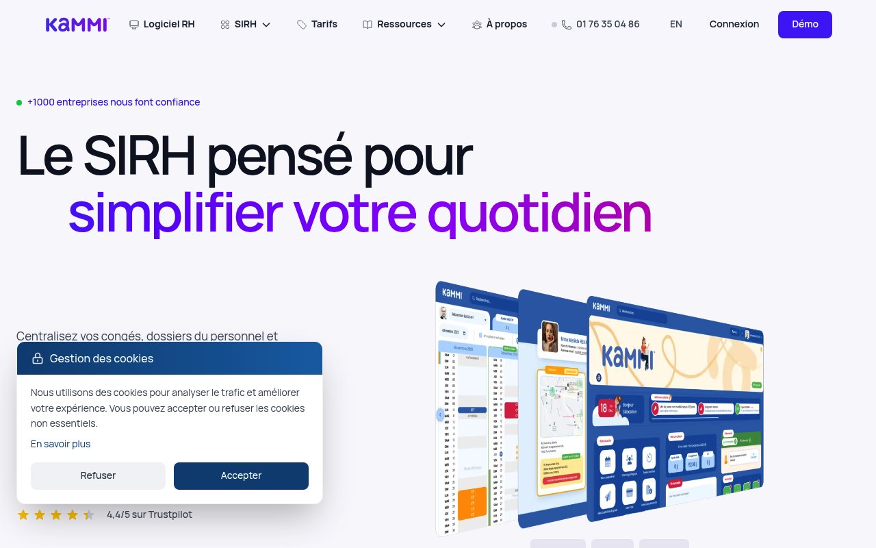 Apercu du site Kammi