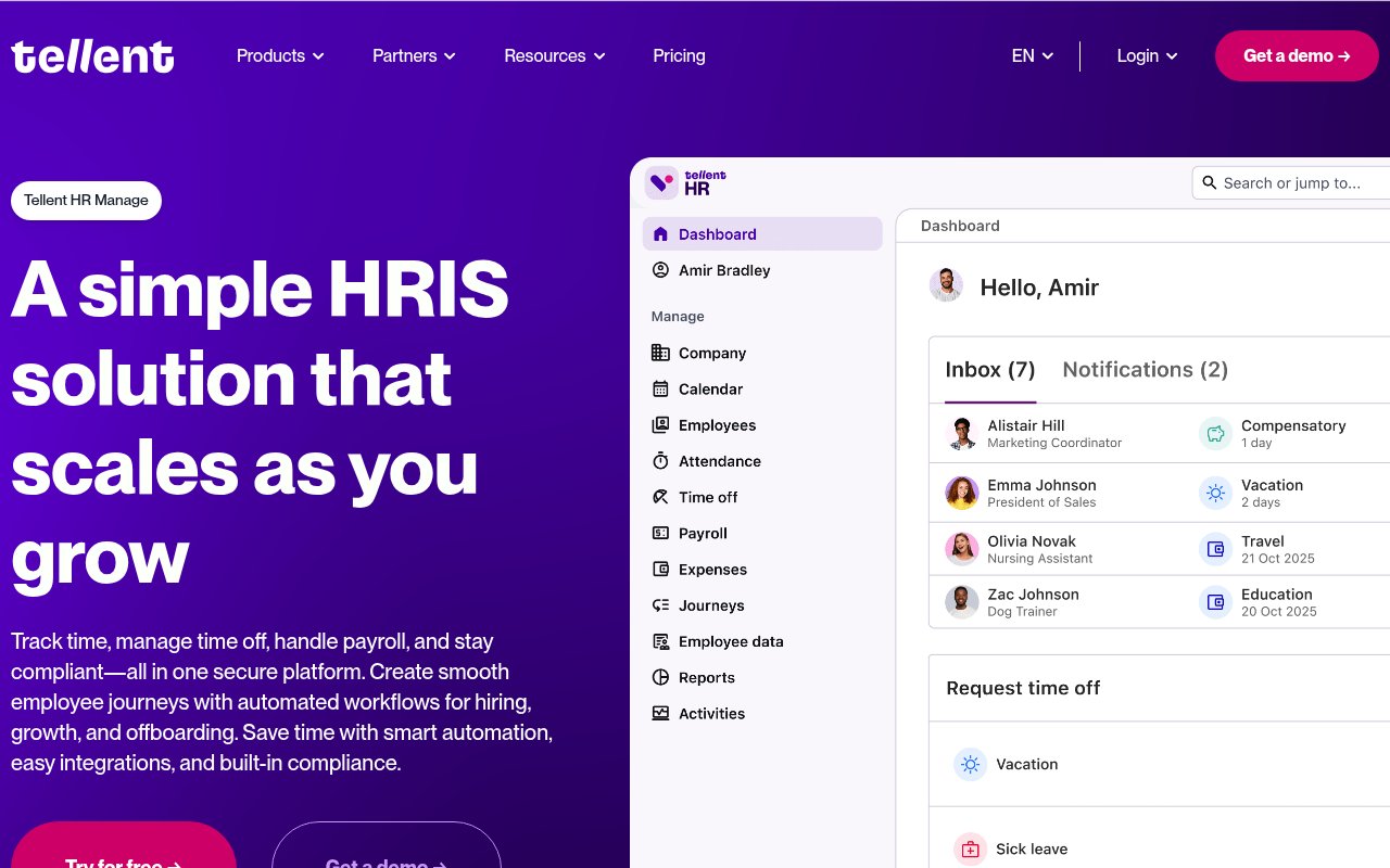 Apercu du site KiwiHR